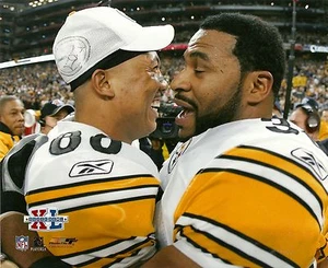 HINES WARD/JEROME BETTIS PITTSBURGH STEELERS SBXL TD COLOR 11x14 - Imagen 1 de 1
