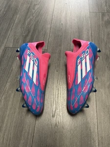 Adidas F50 Elite Laceless SG Reemergence Solar Blue/Pink IF1321 Mens Size 7 New - Picture 1 of 9
