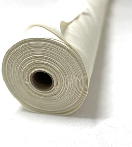 Ivory Polycotton Curtain Lining Cream 50/50 Polyester Cotton Fabric, 203GSM 54” - Picture 1 of 2