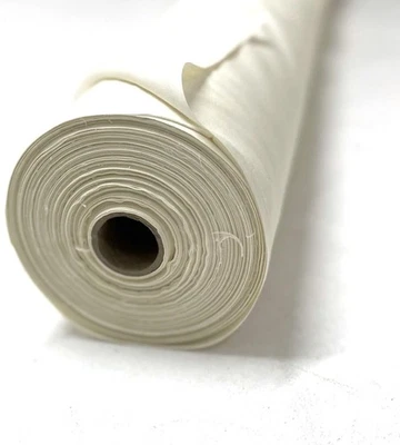 Ivory Polycotton Curtain Lining Cream 50/50 Polyester Cotton Fabric, 203GSM 54” - Image 1 of 2