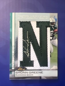 2009 Shonn Greene Topps Finest Rookie Autographed Patch RC #d 53/81 - Picture 1 of 4