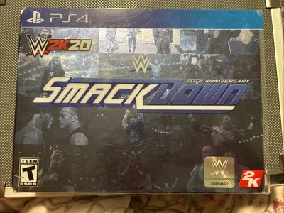 WWE 2K20 SmackDown 20th Anniversary Edition Box Set (for PS4) NEW - Image 1 of 4