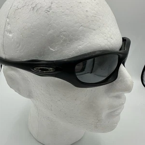 Vintage Oakley Monster Dog Sonnenbrille schwarz mit schwarzen Gläsern - Bild 1 von 14