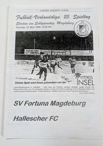 Orig. Programm SV Fortuna Magdeburg Hallescher FC 95/96 HFC Chemie Fußball - Bild 1 von 3