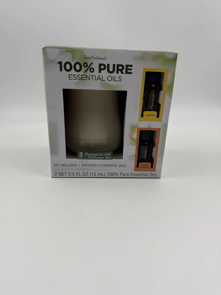 ScentSationals 100% PURE Essential Oils and Diffuser 3 Piece Set Lemon Orange - Image 1 of 4