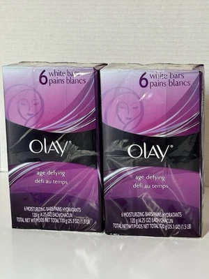 12 Bars Olay Age Defying Moisturizing White Soap 8.5 Oz Total New Old Stock - Image 1 of 3