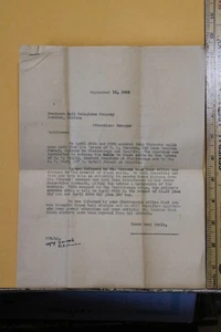 1933 Southern Bell Telephone Letters Decatur Alabama Chattanooga Tennessee - Picture 1 of 5