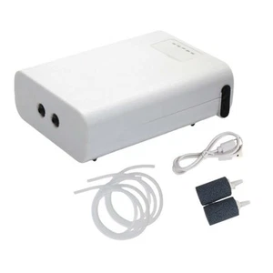 Battery Operated Indoor Fish Keeping Aquarium Air Pump 2000mAh Battery - Picture 1 of 11