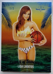 2025 BENCHWARMER GIRLS OF SUMMER LISA LAKATOS BLUE FOIL BASE CARD /2 - Picture 1 of 2