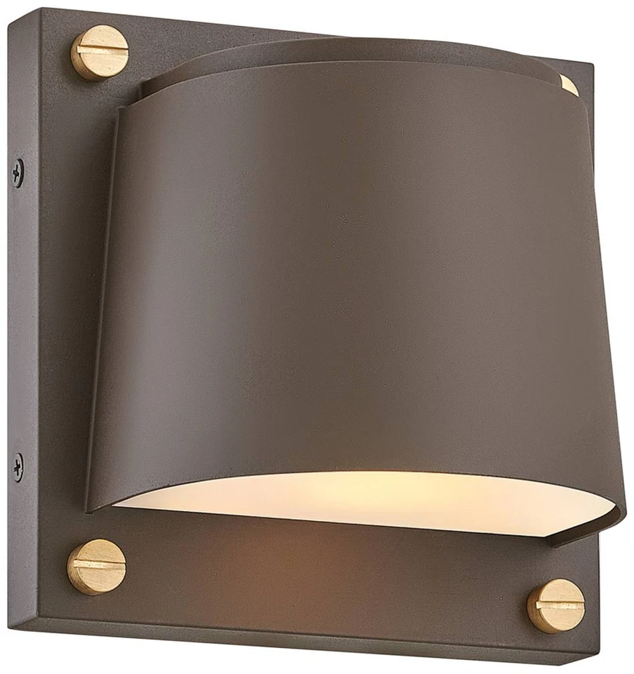 Hinkley Scout 6 1/2" High Architectural Bronze LED Outdoor Wall Light - Image 1 of 1