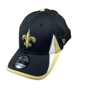 New Orleans Saints New Era 39Thirty Flex Fit Red Black Hat M-L Medium-Large NWT - Picture 1 of 8