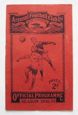 ARSENAL v MANCHESTER UNITED 1930/1931 *Good Condition Football Programme* - Image 1 of 4
