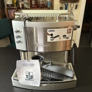 DeLonghi EC-702 15 Bar Pump Espresso Coffee Maker Stainless Steel - Picture 1 of 5