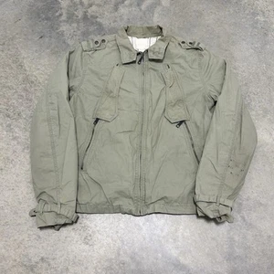 Diesel Jacket Men's Size XL Green Military Multi Pocket Full Zip Straps Patch - Picture 1 of 7