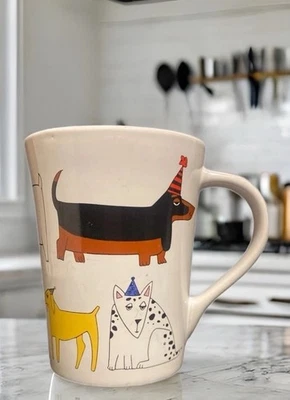 Taza Ursula Dodge Party Dog Signature artículos para el hogar gres taza de té de café Foto 1 de 4