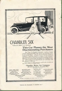 Magazine Ad - 1916 - Chandler Motor Car Co. - Chandler Six - Picture 1 of 1
