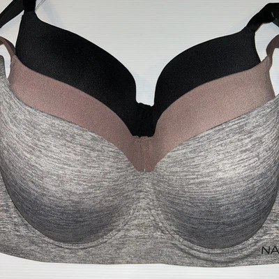 3 sujetadores camisetas Nautica poliéster/spandex 42D con cable Foto 1 de 4