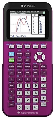 Texas Instruments TI-84 Plus CE Graphing Calculator - Plum Pi - Image 1 of 3