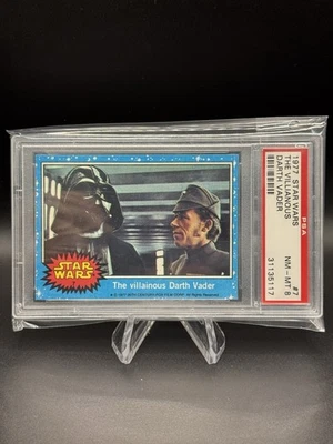 The Villainous Darth Vader - 1977 Topps Star Wars #7 Graded PSA 8 - Image 1 of 2