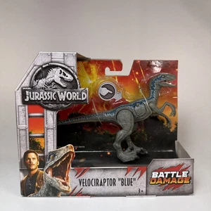 Jurassic World Battle Damage Velociraptor Figure - Picture 1 of 8
