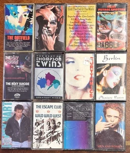 12 Synth Pop, Indie Rock Cassettes, Used, Wham!, Berlin, Thompson Twins, Etc - Picture 1 of 1