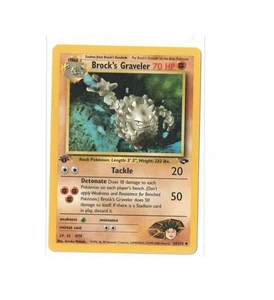 Brock's Graveler 1ère édition Gym Challenge 034/132 comme neuf - Photo 1/2