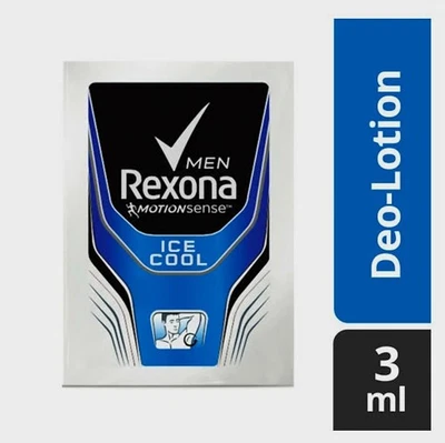 3x REXONA Men ICE COOL Anti-Stain Deo-Lotion 3ml×12pcs TRAVEL SIZE 36sachets - image 1 of 4