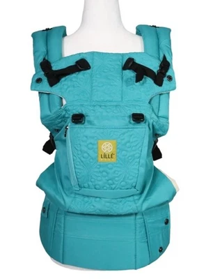 LILLEbaby 6 合 1 位置完整四季婴儿儿童背带青绿色绗缝 — 第 1/4 张图片