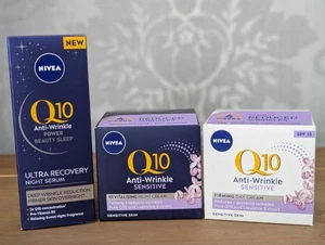Nivea Q10 Anti Wrinkle - Day Cream 50ml - Night Cream 50ml - Night Serum 30ml - Picture 1 of 11