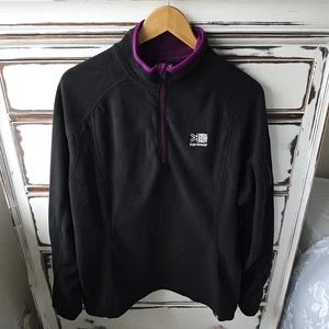 Karrimor UK 16 Nero KS-200 Felpa Pile Donna Zip Pullover Escursione Outdoor - Foto 1 di 11