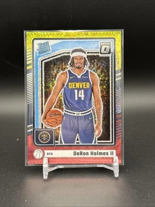 2024-25 Panini Optic Rated Rookie DaRon Holmes Red&Yellow Fast Break Prizm  7/7 - Picture 1 of 4