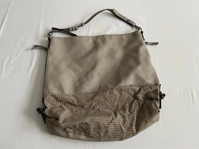 New Look Taupe Studded Shoulder Bag / Slouchy Tote - Image 1 of 4