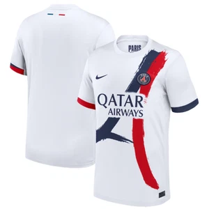 Camiseta deportiva Nike Paris Saint German PSG 2024 - 25 visitante - blanca/azul marino medianoche/universitaria - Imagen 1 de 2