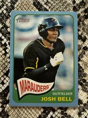 2014 TOPPS HERITAGE MINORS JOSH BELL POWDER BLUE 1/1 PIRATES NATIONALS RC ROOKIE - Image 1 of 3