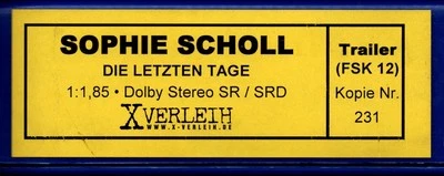 Kino # 35mm # Trailer # Sophie Scholl - Die letzten Tage # Flat # Trailer # 2004 - Bild 1 von 4