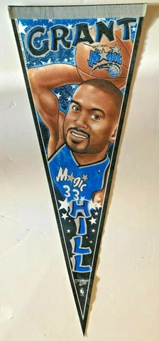 ORLANDO MAGIC GRANT HILL NBA BASKETBALL PLAYER PENNANT VINTAGE FELT NEW/MINT Cover