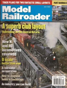 Model Railroader July 2002 Ontario Canada Flatcar Tractors Northern Vermont HO - Picture 1 of 7