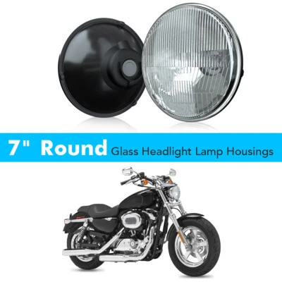 Para Motocicleta 2012-2016 Setenty Two FARO 7" Pulgadas Viga Sellada Carcasa Vidrio Foto 1 de 4