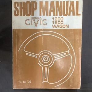 Honda Civic Shop Manual 1200 1500 Wagon ‘73 - ‘76 - Picture 1 of 7