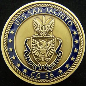 USS San Jacinto CG 56 Navy Challenge Coin - Picture 1 of 3