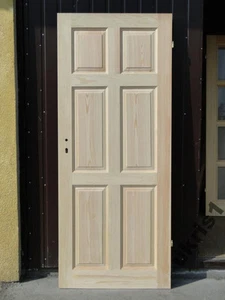 Innentuer, massives Kierfernholz mit Stockrahmen 9cm - Bild 1 von 10