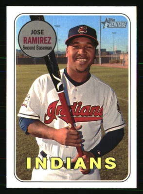 Jose Ramirez 2018 Topps Heritage #291 BASEBALL Card - Image 1 of 2