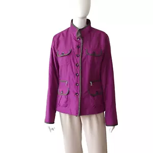 BOGNER PADDED JACKET COAT M / L EU40 USA10 UK14 WOOL CONTRAST TRIM - Picture 1 of 14