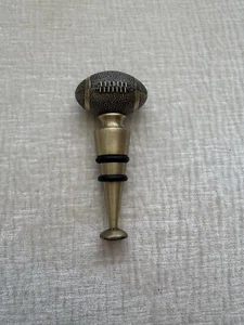 Brass Football Wine Stopper - Picture 1 of 2