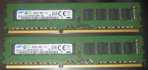 16GB KIT SAMSUNG DDR3 RAM 1600MHz PC3L-12800E DIMM 240-pol.CL11 M391B1G73BH0-YK0 - Bild 1 von 1