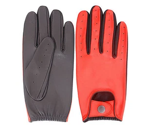 GUANTES DE CONDUCCIÓN DE CUERO GENUINO PARA HOMBRE DELGADOS/AJUSTADOS ESTILO MODA - Imagen 1 de 1