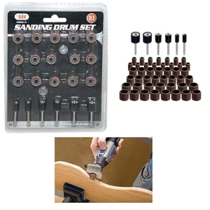 51 Pcs Drum Sanding Kit For Nail Drill Bits Dremel Accessories Rotary Tool Set - Picture 1 of 1