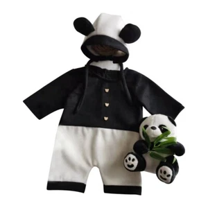 Newborn Infants Photography Props Baby Bear Romper Cute Ears Hat Bear for Doll S - Zdjęcie 1 z 8