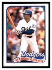 1989 Topps #62 ALFREDO GRIFFIN Los Angeles Dodgers