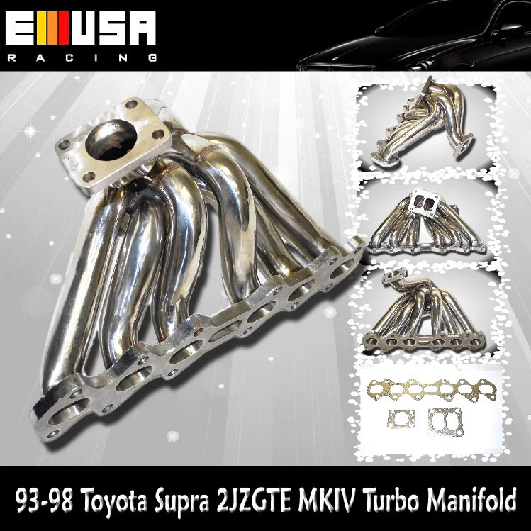 Stainless Steel Turbo Manifold FOR 93-98 Toyota Supra 2JZ-GTE MKIV US Model - Image 1 of 4